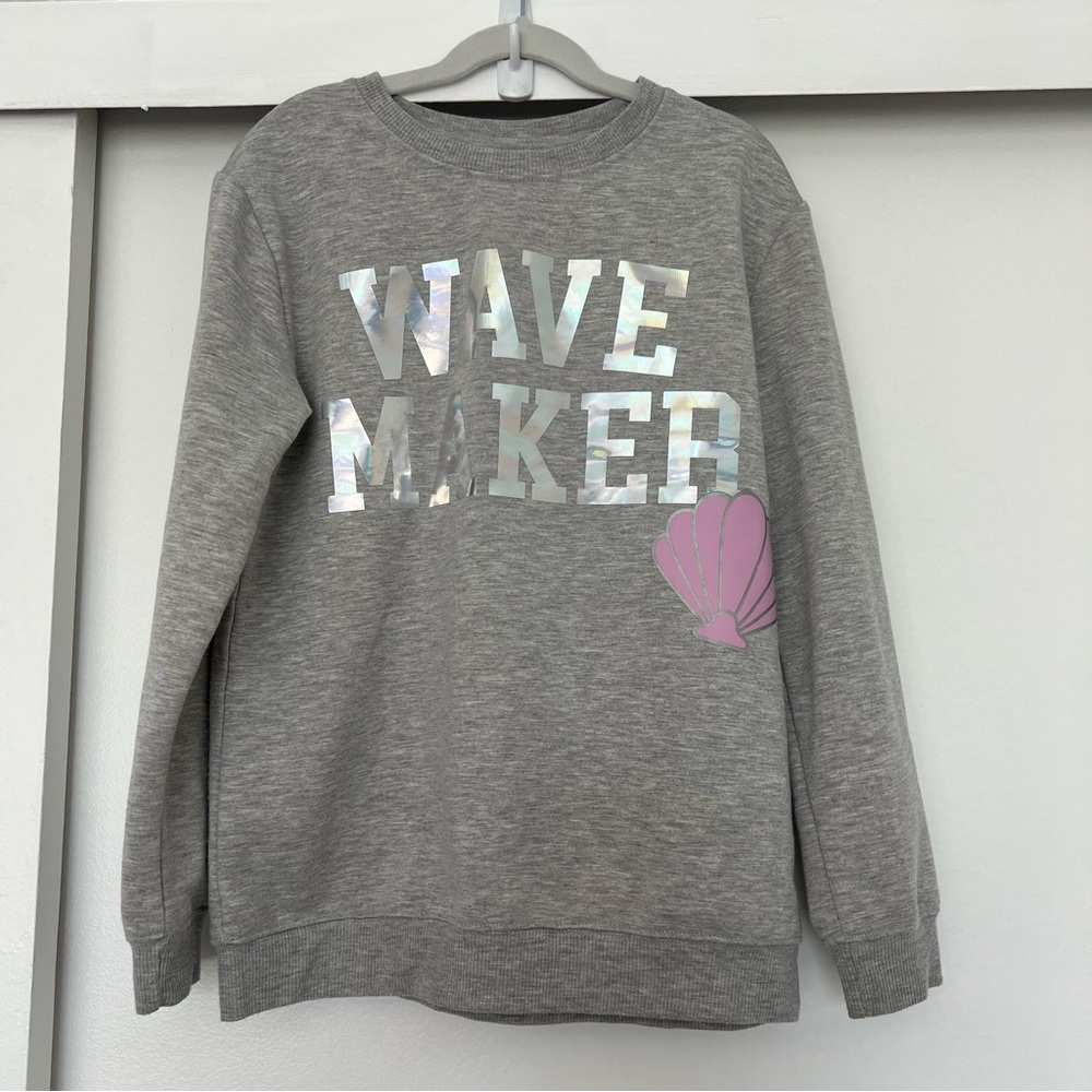Disney Little Mermaid 'Wave Maker' Sweatshirt. SIZE 10/12